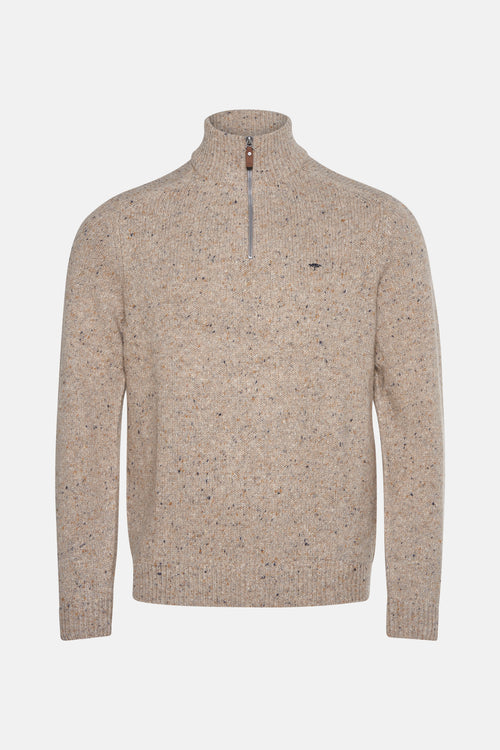 Pull met rolkraag - ecru