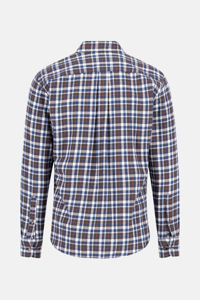 Multikleuren overhemd met lange mouwen van FYNCH-HATTON, ruitpatroon met knopen aan de manchetten.