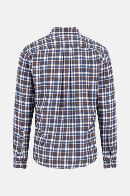 Multikleuren overhemd met lange mouwen van FYNCH-HATTON, ruitpatroon met knopen aan de manchetten.