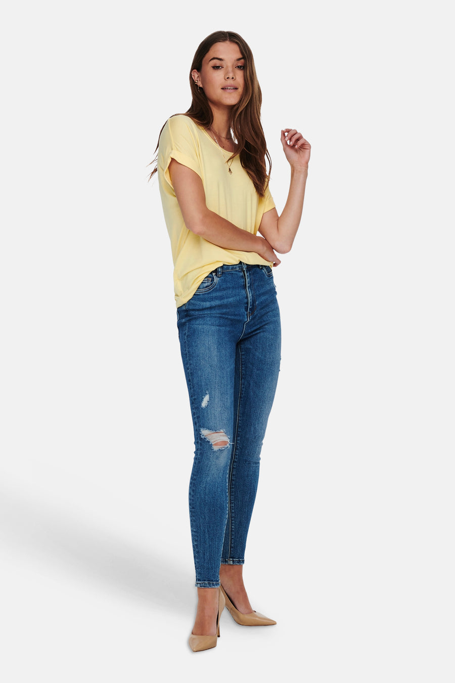T-shirt à manches courtes - jaune