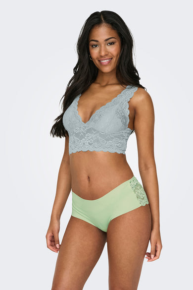 Turquoise bh ONLY®, in delicate bloemleelle.