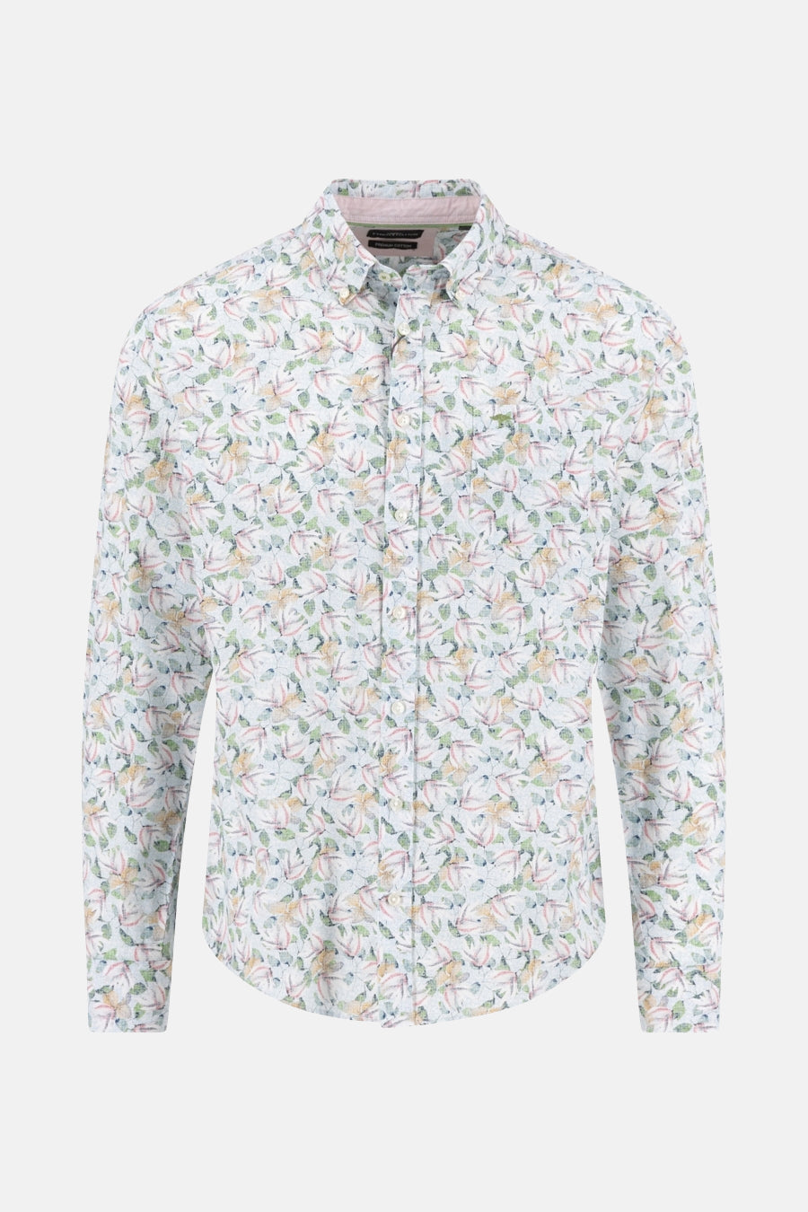 Chemise à manches longues imprimée de FYNCH-HATTON, à motif floral multicolore.
