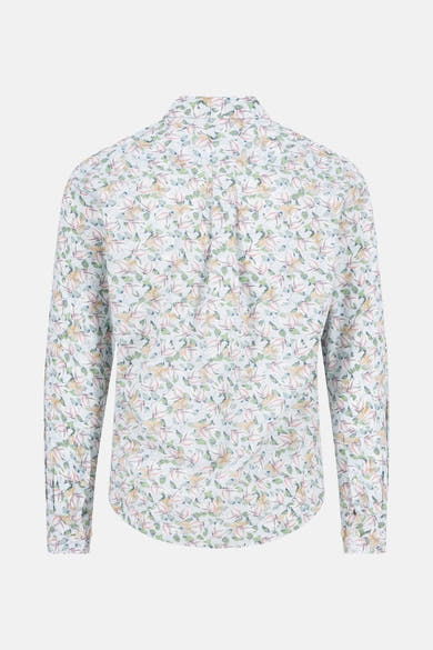 Chemise à manches longues rouge de FYNCH-HATTON avec motif fleuri.
