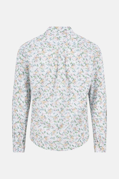 Chemise à manches longues rouge de FYNCH-HATTON avec motif fleuri.
