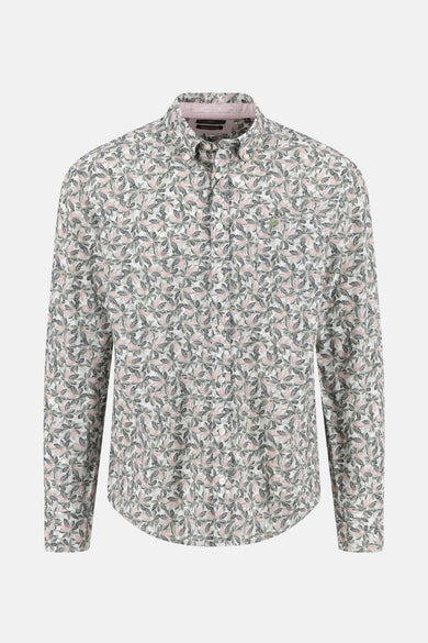 Chemise à manches longues multicolore de FYNCH-HATTON avec motif de feuilles.