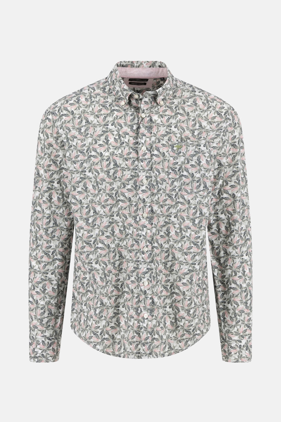 Chemise à manches longues multicolore de FYNCH-HATTON avec motif de feuilles.