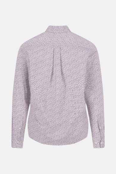 Chemise à manches longues rose de FYNCH-HATTON, avec un motif floral et une coupe classique.