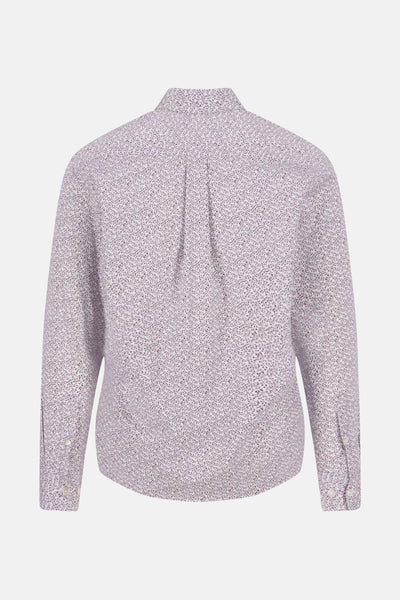 Chemise à manches longues rose de FYNCH-HATTON, avec un motif floral et une coupe classique.