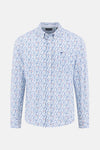 Chemise à manches longues bleue de FYNCH-HATTON avec imprimé floral.