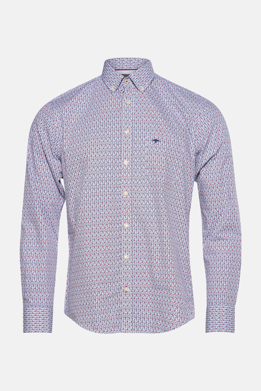 Chemise à manches longues multicolore de FYNCH-HATTON avec motif floral et coupe ajustée.