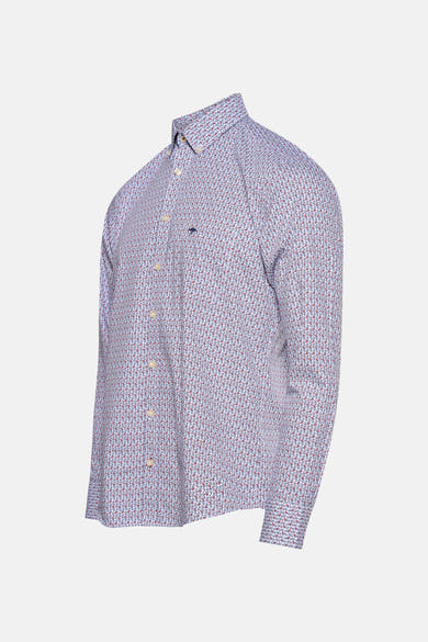Chemise à manches longues multicolore de FYNCH-HATTON, motif floral all-over et coupe classique.