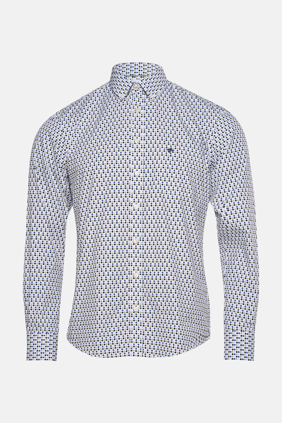 Chemise à manches longues multicolore de FYNCH-HATTON avec motif à pois discrets.
