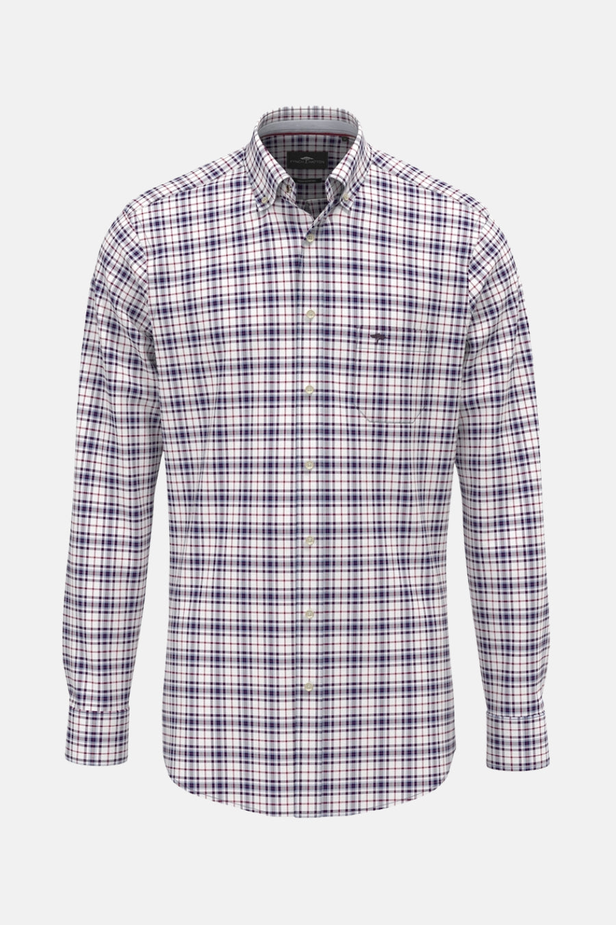 Chemise à manches longues multicolore de FYNCH-HATTON avec un motif à carreaux classique.
