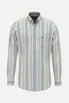 Chemise à manches longues multicolore de FYNCH-HATTON, rayures verticales, poche poitrine avec logo brodé.
