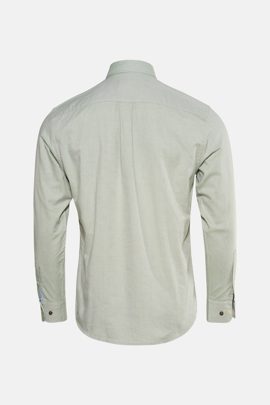 Groen overhemd met lange mouwen van FYNCH-HATTON, achterkant, met manchetdetails.