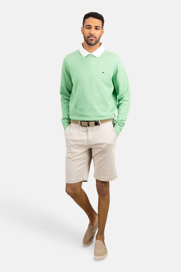 Pull col rond VERT - FYNCH-HATTON