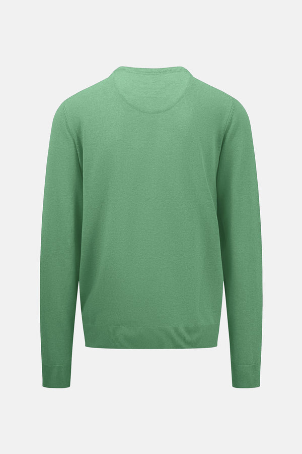 Pull col rond VERT - FYNCH-HATTON