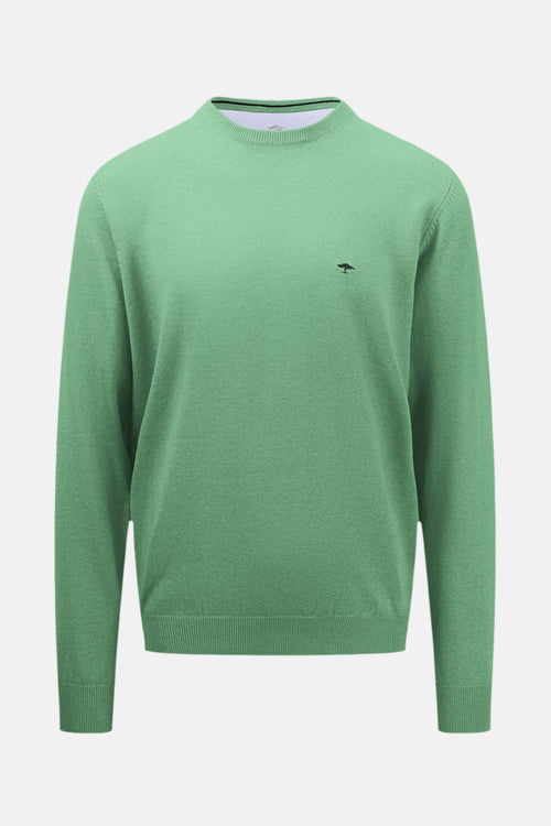 Pull col rond VERT - FYNCH-HATTON