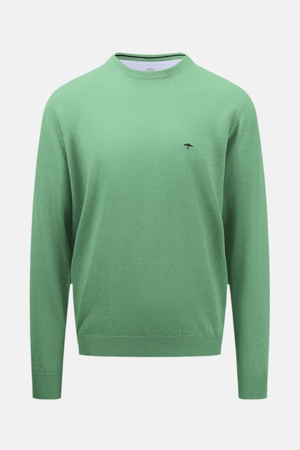 Pull col rond VERT - FYNCH-HATTON