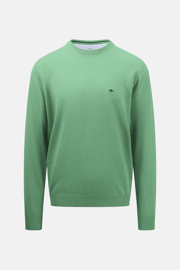 Pull col rond VERT - FYNCH-HATTON