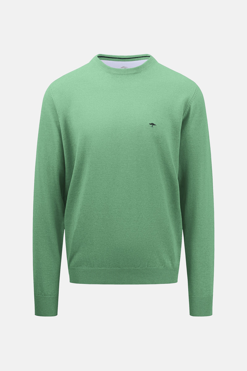 Pull col rond VERT - FYNCH-HATTON