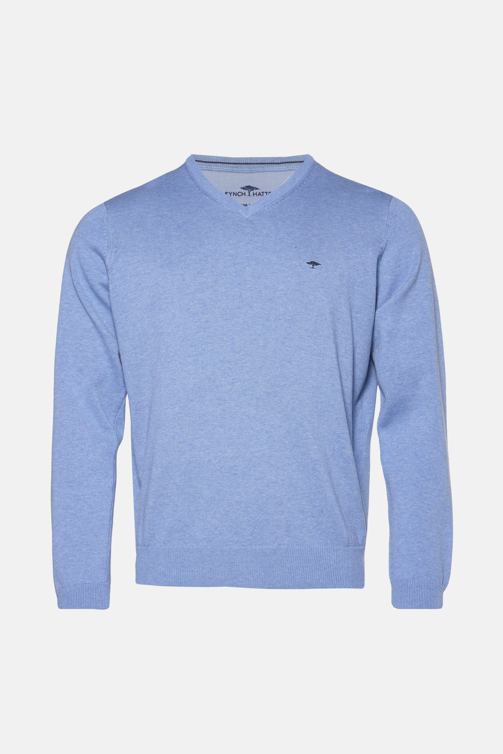 Pull à col en V - bleu