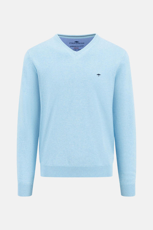 Trui met V-hals Blauw - FYNCH-HATTON