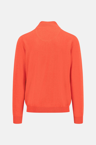 Pull met rolkraag - rood