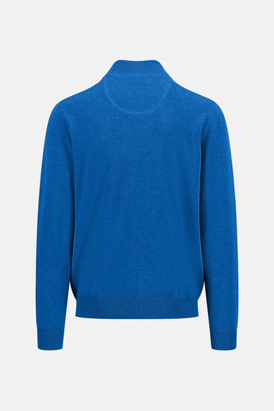 Pull met rolkraag - blauw