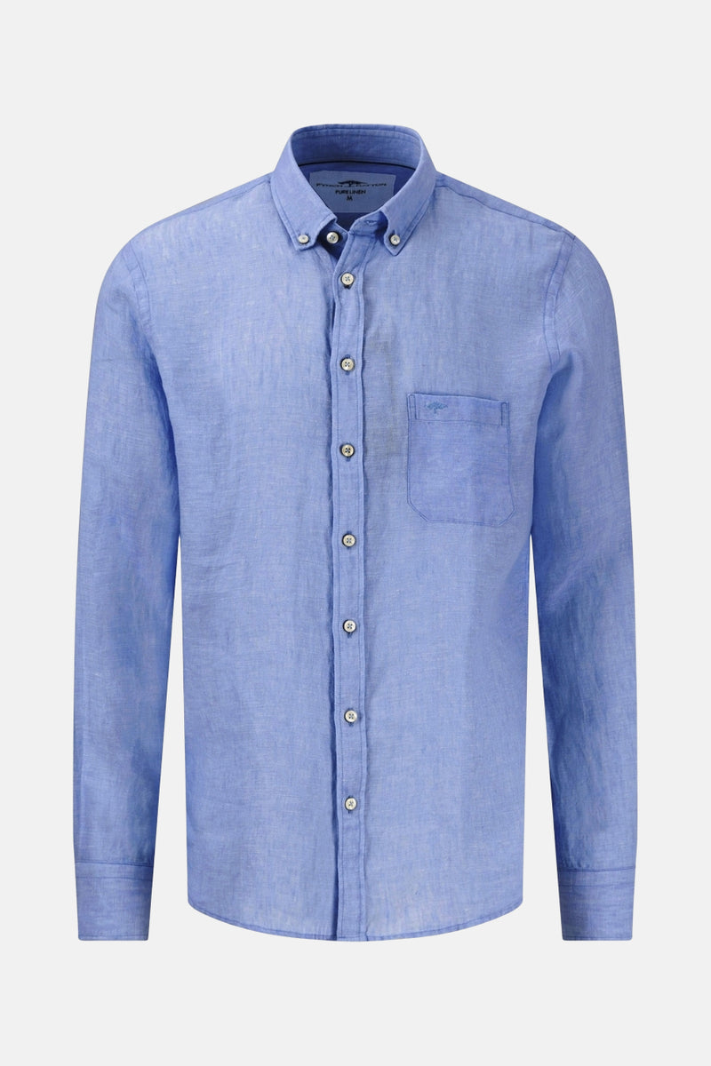 Hemd met lange mouwen - blauw