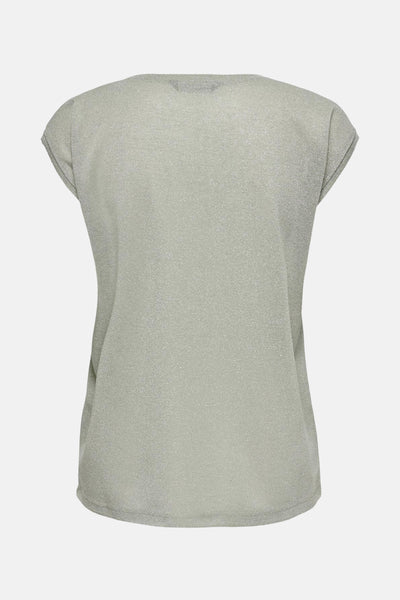 Top uni manches courtes Beige - ONLY®