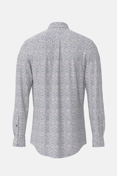Multicoloree-shirt met FYNCH-HATTON met een gedrukt patroon op de gehele text.