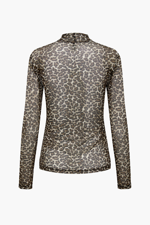 Pull col montant brun - ONLY®