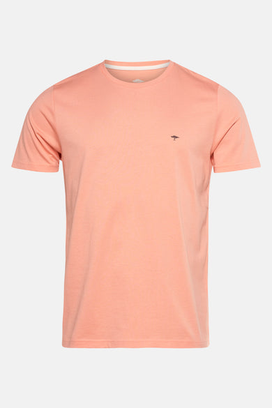 T-shirt à manches courtes pêche de FYNCH-HATTON avec un petit motif brodé.