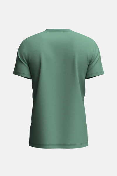 T-shirt à manches courtes vert de FYNCH-HATTON, vue de dos, avec texture discrète.