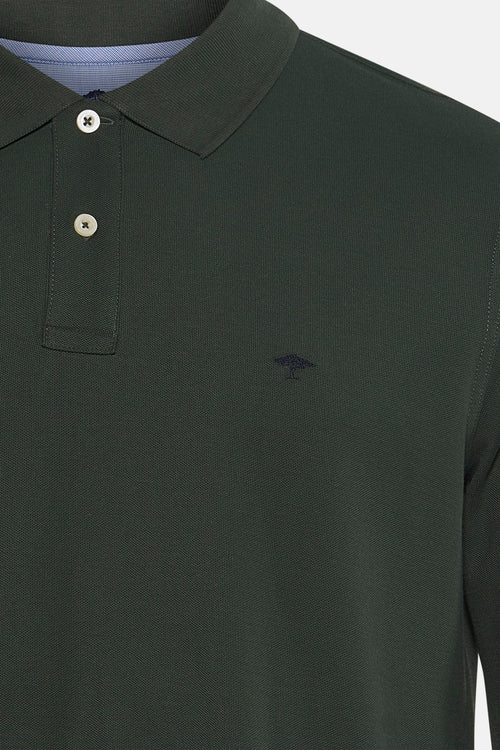 Polo met lange mouwen - green