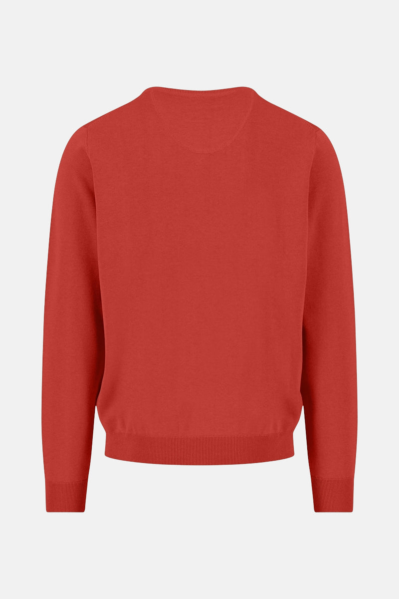 Pull met V-hals - rood