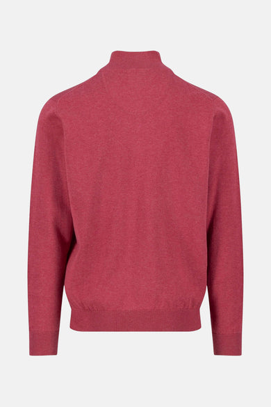 Pull met ronde hals - rood