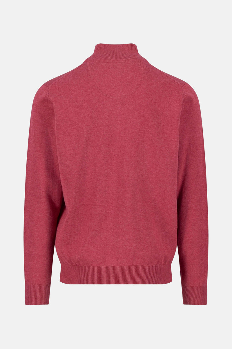 Pull met ronde hals - rood