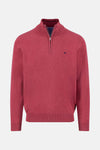 Pull met ronde hals - rood