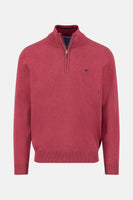Pull met ronde hals - rood