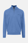 Pull met ronde hals - blauw