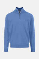 Pull met ronde hals - blauw