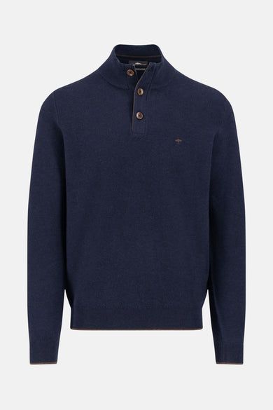 Pull col roulé bleu - FYNCH-HATTON