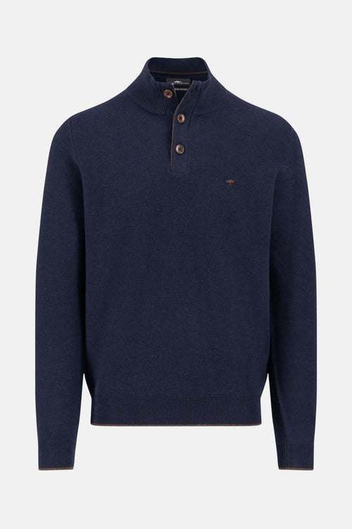 Pull col roulé bleu - FYNCH-HATTON