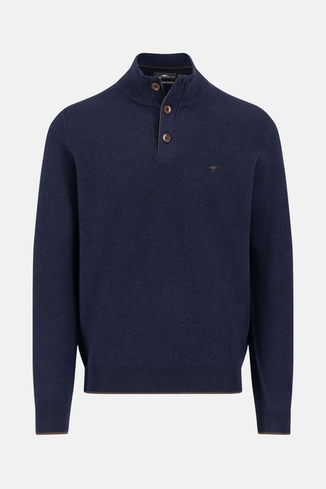 Pull col roulé bleu - FYNCH-HATTON