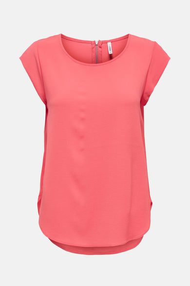 Blouse met korte mouwen - Oranje