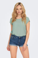 Blouse met korte mouwen - groen