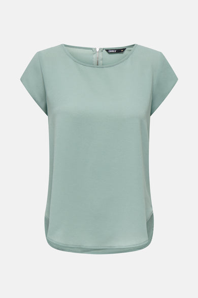 Blouse met korte mouwen - groen