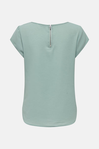 Blouse met korte mouwen - groen